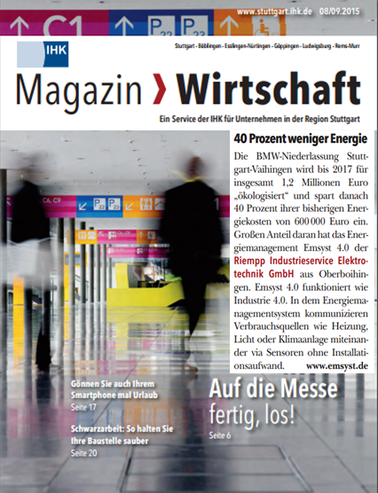 IHK Magazin Wirtschaft - Ausgabe September 2015 - Riempp